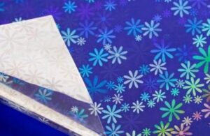 Papier métallisé type hologramme transparent Pulsio Print