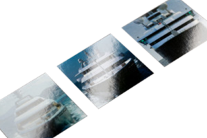 Impression de trois couvertures de livres avec vernis selectif brillant