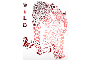 Impression de luxe d'une image de tigre avec marquage à chaud