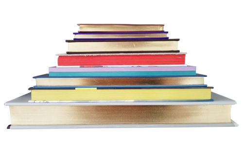 Jaspages de différentes couleurs Livres rigide avec des tranches peintes de différentes couleurs: doré, rouge,bleu